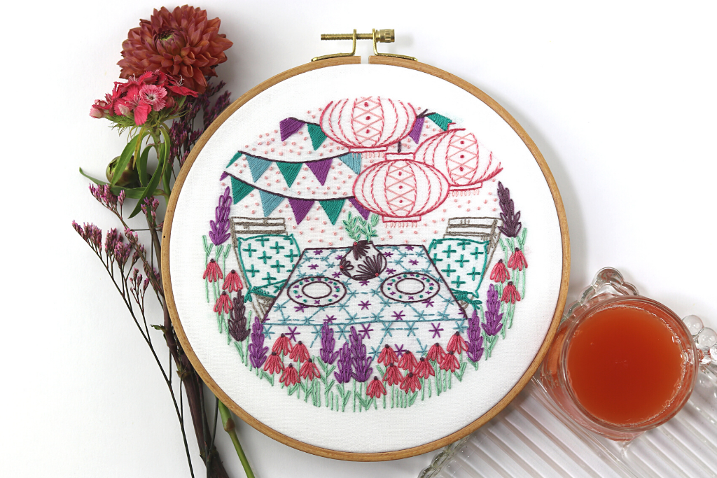 Stamped Embroidery Kits Are a Perfect Way to Celebrate Summer