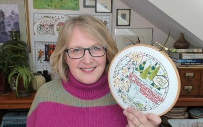 Mistletoe Farm Embroidery Kit: Behind the scenes on design process