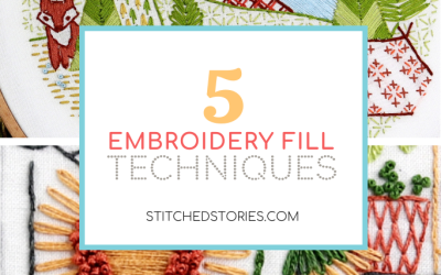 5 Embroidery Fill Techniques