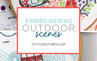 Embroidering Outdoor Scenes