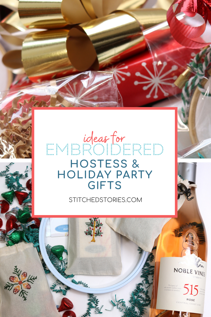 Embroidered Hostess and Holiday Party Gift Ideas Stitched Stories Embroidery Kits